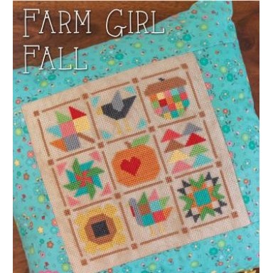 Farm Girl Fall Cross Stitch