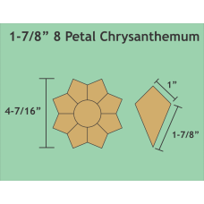Chrysanthemum Plate 1 7/8" 8 Petal