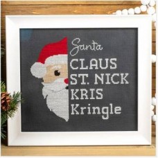 Santa Claus TypeFACE Cross Stitch Pattern
