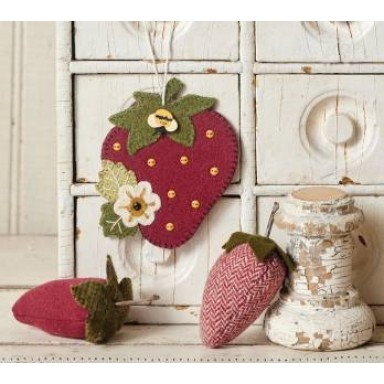 Strawberry Bee Ornament