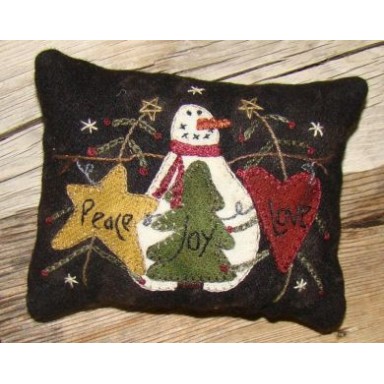 Peace, Love & Joy Pincushion
