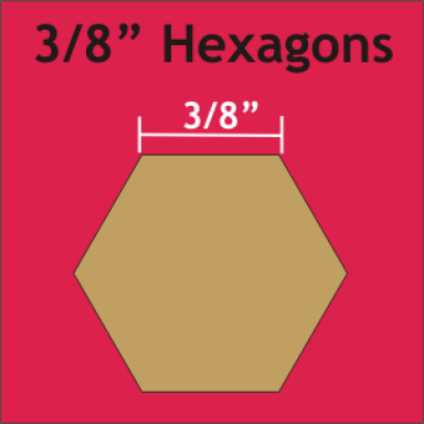 3/8" Hexagons Small Pack