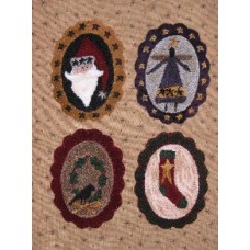 Christmas Ornies Punchneedle