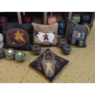 Primitive Wool Pincushions  