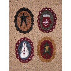 Winter Ornies Punchneedle