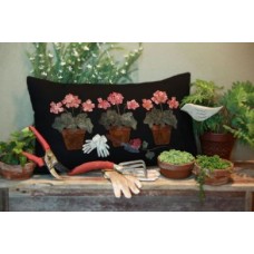 Potted Geranium Pillow