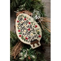 Oh Come Let Us Adore Him Ornament
