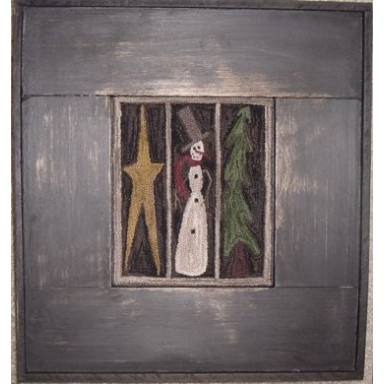 Winter Window Pane Needle Punch