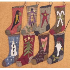 9" Wool Christmas Stockings  