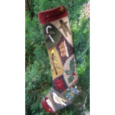 Crazy Wool Christmas Stocking