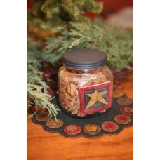 Star Candy Jar Punchneedle  